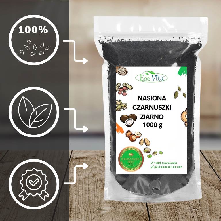 Czarnuszka nasiona ziarno 1000 g
