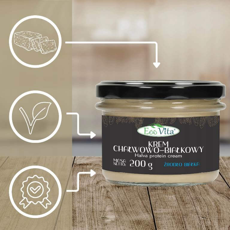 Krem chałwowo-białkowy 200g