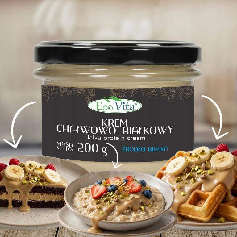 Krem chałwowo-białkowy 200g