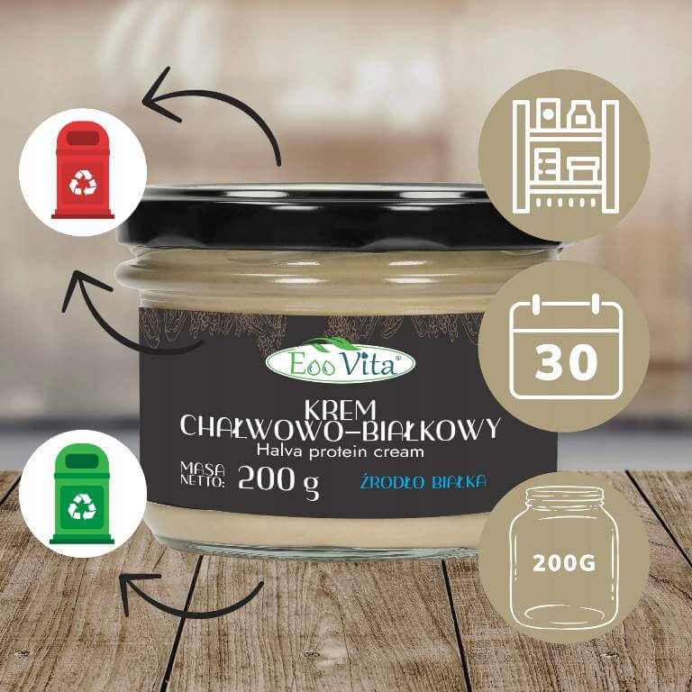 Krem chałwowo-białkowy 200g