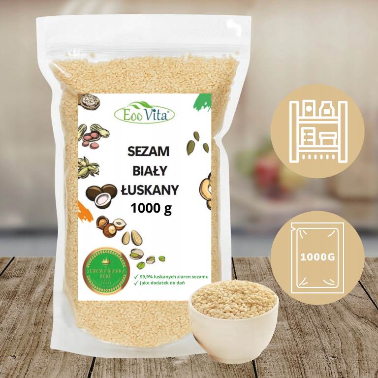 Sezam biały łuskany 1000 g